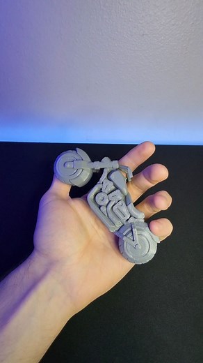 PrintStart3D on Instagram: "3D printed motorcycle!! What should I print next? Download the file here: https://cults3d.com/en/3d-model/game/chopper-motorcycle-print-in-place File created by: @rodmuzac Filament: @print_bed Printer: @josefprusa prusa mks3+ #3dprinted #motorcycle #chopper #3dprints #3dprintinglife #3dprinter #3dprint"