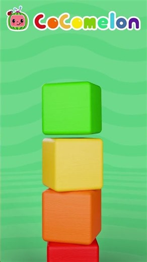Belajar Warna Bersama Tantangan Balok Menara CoComelon 🗼 #kids #shorts