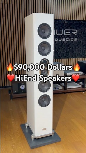 $90,000 Dollars 🔥 AUER Acoustics Versura V6 Flagship Speakers ❤️ #audiophile #hiend #stereo #hiend