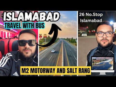 Toward Islamabad Incredible Journey by Bus on Motorway M2 |Salt Rang Amazing Views #travel #roadtrip
