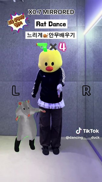 쥐 댄스 챌린지 배우기: 느린 안무와 미러 모드