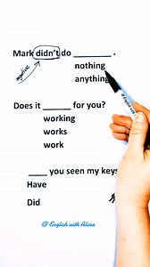 Is it ok to use a double negative in English? Answer in the comments 😃👇 #englishquiz #learnenglish #englishgrammar #esl #testyourenglish #A2English #englishlearning #englishwithalina | English With Alina