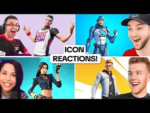 EVERY Fortnite Streamer Icon Skin Reaction!