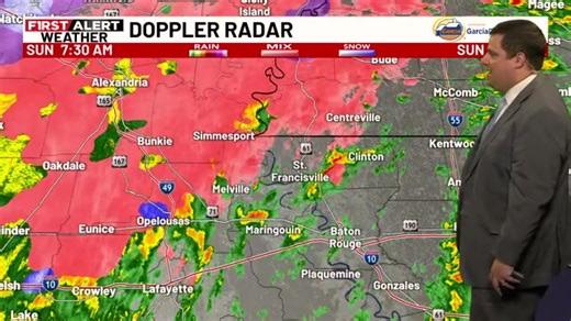 Jeff Morrow gives a live update on the winter weather impacting Louisiana | WAFB Channel 9