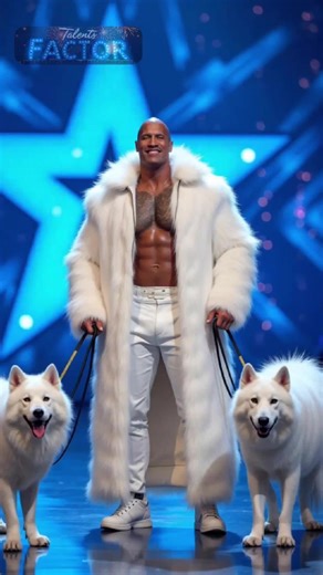 Dwayne Johnson Lookalike Talent Show with Wolves