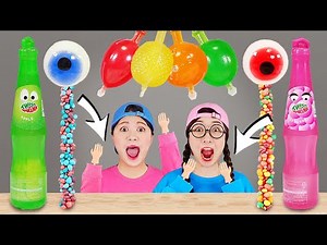 Mukbang ASMR Candy Dessert Race DONA