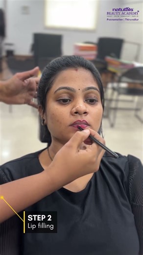 simple & easy lipstick application tips #beautycourses #naturalsbeautyacademy #haircut