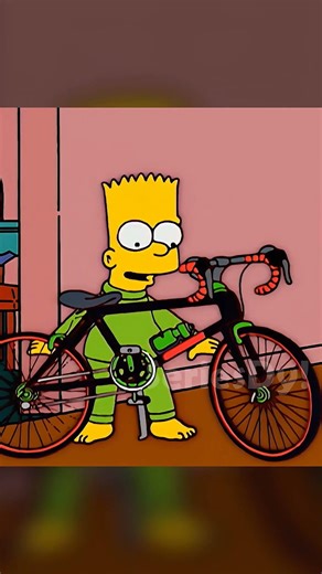 Bart's new bike 😂. #series #simpsons