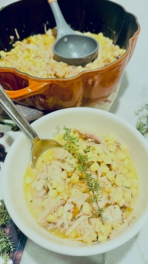 Easy Chicken and Corn Chowder made with leftover chicken or rotisserie chicken couldn’t be anymore delicious. Made in one pot with a handful of ingredients and it’s done within 30 minutes. https://genabell.com/easy-chicken-and-corn-chowder-recipe/ | genabell.com
