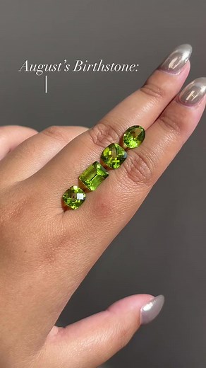 💚 August’s Birthstone: Peridot 💚 Characterized by its yellowish green hue, the peridot is one of the oldest known gemstones in the world. The Egyptians called the peridot the “gem of the sun” and has always been associated with light. It is believed by the ancients that the gemstone protected its owner from nightly terrors, especially if the gemstone was set in gold. Most peridots are formed deep inside the earth and is delivered to the surface by volcanoes. It is often found in lava flows and