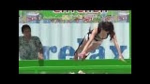 橋本マナミ、ビキニ姿で宙づりに！「プリッツ」PRイベント3　#Manami Hashimoto　#Shinichi Shinohara