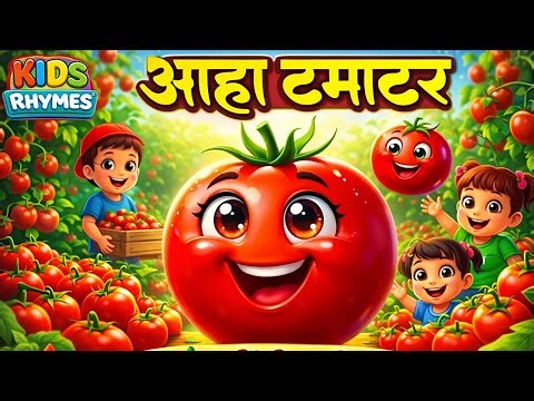 आहा टमाटर - Aaha Tamatar Bade Mazedar | Hindi Nursery Rhymes And Kids Song | All Rhyms in Hindi