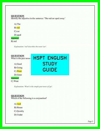 HSPT English Study Guide: Proven Strategies & Practice to Master Verbal Skills for Success