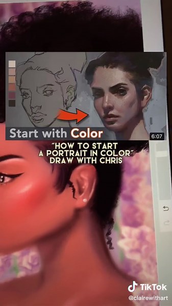 Make sure to check out Part 1!@clairewithart #artistsoftiktok #arttutorial #fyp #digitalart #portrait #digitalpainting #arttips #portraitart