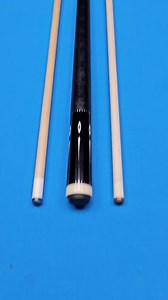 🔵⚫🔵 COGNOSCENTI CUSTOM CUE 🔵⚫🔵 🔥MADE BY THE WORLD FAMOUS JOE GOLD! 🔥 THE MASTER CUEMAKER FROM CHICAGO HIMSELF! Gabon 🇬🇦 Ebony front & back- VERY CLEAN CUE! 🔥The forearm and butt sleeve both have white floating points, ovals, & real silver inlays! 🔥 This Cue has the Signature " COG " Pin 📌 and silver rings @ all positions! Very sleek looking in person! -Tight form fit Black leather wrap- Perfect Grip! Two original premium Maple shafts included. # 1- 3.6 oz- 12.75 m. ( Straight. ) # 2- 