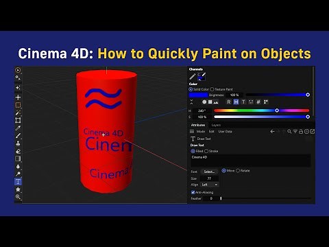Cinema 4D: How to Quickly Paint on Objects