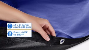 Winter Pool Cover 12 ft Round for Above Ground | Extra Thick & Durable Above-Ground Pool Cover | Sapphire Series of Premium Cold- and UV-Resistant Pool Cover | by Yankee Pool Pillow