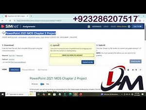 PowerPoint 2021 MOS Chapter 2 Project |PowerPoint 2021 MOS Chapter 2 Project | Help SIMnet Tutorial
