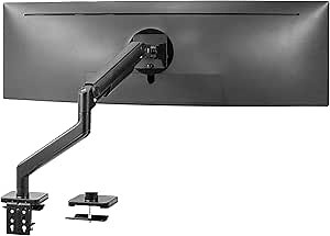 VIVO Heavy Duty Aluminum Ultrawide Monitor Arm for 49 inch Screens up to 44 lbs, Premium Desk Mount Monitor Stand Designed for Samsung Odyssey G9 and More, Max VESA 100x100, Black, STAND-V100E