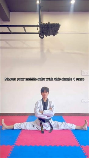 Master your middle split….#tutorial #split #flexibility #taekwondo
