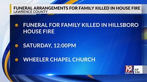 Funeral arrangements for family killed in house fire | Dec. 10, 2025 | News 19 at 5:00