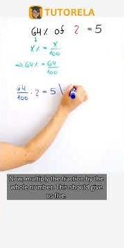 Find the Whole: When 64% Equals 5! #Math #Percentage #Quantity,Percentage,PercentageValue