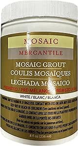 Mosaic Mercantile Premix Grout, 8-Ounce, White