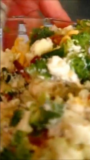 BACON BROCCOLI CAULIFLOWER SALAD 😋 So Delicious 😍 #food #healthy #vegetables #thanksgiving