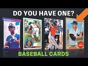100 Most Collected Baseball Cards ALL-TIME (Some Super Valuable!)