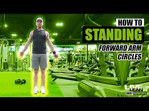How To Do STANDING FORWARD ARM CIRCLES | Exercise Demonstration Video and Guide