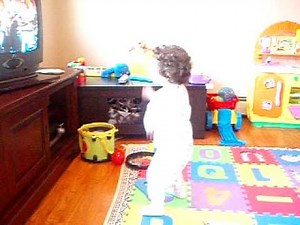 Celia dancing the Birdland Jump.