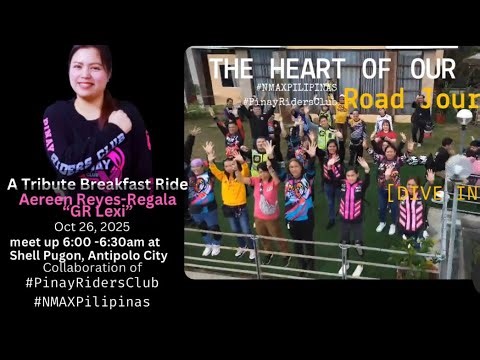 Breakfast Rides Tribute |"Lexi"Aereen Reyes-Regala|President of Pinay Riders Club & NMAX Pilipinas