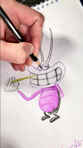 Cartoon drawing - Joey #oggy #drawing #art
