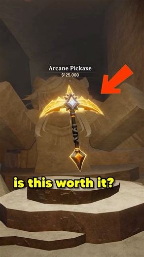 i got Arcane Pickaxe #roblox #theforge