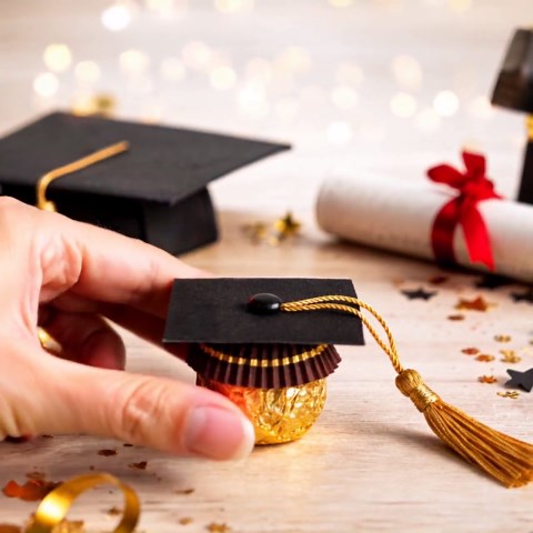 Graduation Chocolate Cap Toppers Gold Wrapped Candy Graduation Favors Mini Graduation Hat Candy Toppers, Grad Party Favors Unique Grad Candy - Etsy