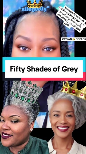 #Gray hair is much more than a change in your natural hair #color . It’s much more than growing old everyone’s #gray #hair is unique it’s like nature has selected the unique pattern of your crown. You can tell a lot about spiritual rank depending on how the hair grows