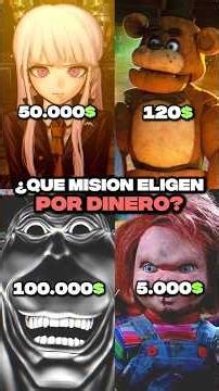 QUE PREFIEREN TERRAFORMARS vs FNAF vs DANGANRONPA vs CHUCKY #shorts #fivenightsatfreddys #slasher