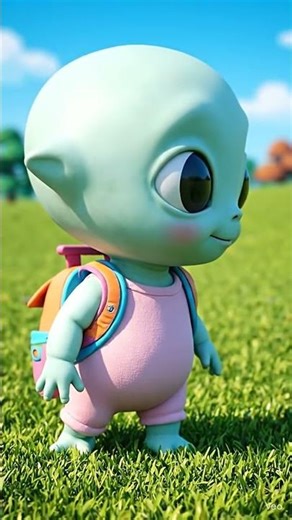 Baby alien makes sounds #fun #kids #baby #shorts