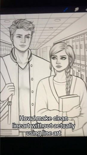 How to make clean art without line art #sketch #lineart #digitalart #peocreate