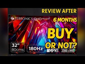 “Zebronics ZEB-S32A 32 inch Curved WQHD Monitor Review | 6 Months User Experience”