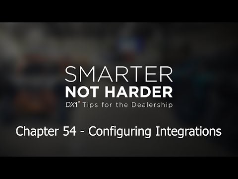 Chapter 54 - Parts and Accessories - Configuring Integrations