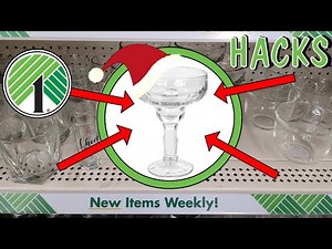 WOW!10 FABULOUS CHRISTMAS AND/OR ALL SEASON DIY HACKS & IDEAS using DOLLAR TREE Margarita Glasses