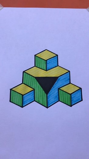 7K views · 19 reactions | Easy 3d drawing tutorial #easy #3d #drawings #howtodraw #easydrawing #drawing #foryouシpage #viralreelschallenge #trendingreelsvideo | HARD TOUCH LINE | Facebook