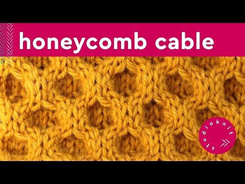 Honeycomb Cable Stitch Knitting Pattern