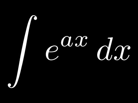 Integral of e^(ax)