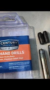Drilling Out 2 Broken Starter Bolts in 4.3 Mercruiser