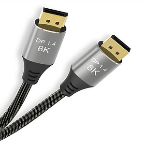 Flexible 6FT Displayport Cable with 80g Bandwidth and Custom Options