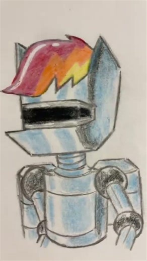 Making robots ain’t easy I guess 🤣 #drawing ￼