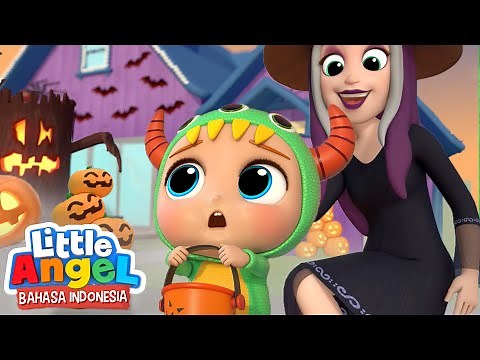 Bayi Lucu Cari Permen di Malam Halloween! 🎃🍬Kartun Anak | Little Angel Bahasa Indonesia