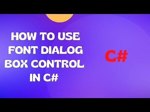C# : How to Use Font Dialog Control in C# Windows Forms